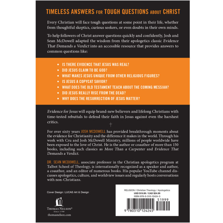 Evidence For Jesus Timeless Answers For Tough Questions About Christ Evidence For Jesus Timeless Answers For Tough Questions About Christ